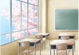 at schoolのイラスト